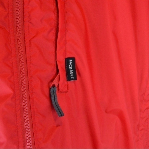 Men’s Columbia Packable Lightweight Windbreaker Jacket, Red/Black - Size XL - Picture 12 of 13